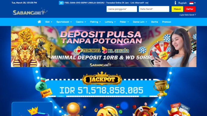 SABANGBET adalah salah satu slot gacor terpercaya sangat banyak di minatin oleh semuanya para bettor akan banyak sekali menyukai didalam permainan slot gacor gampang menang bisa memberikan anda para pemain slot gacor SABANGBET kemenangan tertinggi dengan menggunakan Rtp Slot Gacor. untuk kamu itu memilih salah satu situs slot gacor .anda lah bisa saja mendapatkan kemenangan dengan berbagai sebuah slot gacor gampang menang terpercaya bisa mendapatkan seperti sebuah kemenagan dengan SABANGBET sebagai menjadi pilihan di Rtp Slot itu ke tempat yang tepat karena di SABANGBET bisa merajakan permainan slot gacor terpercaya terbaik di SABANGBET sekarang. SABANGBET untuk sekarang lah banyak diminatin serta memiliki Rtp Slot pragmatic play mencapai di rata rata 98% slot gacor itu tanpa harus mengalamin setiap kendala di saat bermain.bergabung SABANGBET disini akan bisa anda untuk telah bergabung dengan setiap slot gacor sekarang akan jugalah bisa berbasis segala penipuan . permainan bisa sekarang anda mainkan bisa terasa mudah juga simpel kareba dengan hanyak bisa menggunkan 1 urser id saja untuk dimainkan beragam untuk permainan Rtp Slot dengan berbagai slot gacor gampang menang terpercaya terbaik bisa saja pastinya meraih kemenangan di situs slot gacor SABANGBET. Di zaman sekarang ini judi slot online adalah merupakan permainan judi online terbaik di dunia. Permainan Situs Slot Gacor ini telah menawarkan banyak sekali keuntungan dan manfaat yang seluruh pecinta judi dapat nikmati bagi para member setia SABANGBET. Tentu akan sangat sulit untuk bisa menghasilkan keuntungan yang besar ketika anda bermain judi online di situs yang tidak mempunyai lisensi juga tidak terpercaya pada saat ini. Disini judi slot online dan situs slot gacor SABANGBET terpercaya dan terbaik di Indonesia, anda bisa dengan mudah untuk memungkinkan anda dalam menghasilkan keuntungan yang besar ketika sedang bermain judi slot online 2023. Ketika anda melakukan deposit di dalam situs situs judi slot online, maka anda akan dengan mudah menjadi jutawan hanya dengan bermain di situs judi slot online Dalam permainan Situs Slot Gacor tentunya akan memberikan anda banyak sekali keuntungan serta juga akan diberikan berupa bonus jackpot terbesar. Hal ini tentunya akan menjadi sangat penting dalam bermain Daftar Provider Situs Slot Gacor Terpercaya 2023 Bermain slot online SABANGBET kalian bisa mendapatkan sebuah Rtp Slot terupdate juga terpercaya bisalah untuk semua provider di SABANGBET. Bagi member jaman sekarang dengan rtp slot gacor terpercaya menjadi salah satu dalam pasaran penting sebelum anda bermain dengan sebuah slot gacor kalian itu bisa mampir ke dalam situs slot gacor SABANGBET untuklah bisa melihat apakah yang ingin dimainkan sedang sangat bagus menjadi peranan penting sebelum kalian slot online bisa mampir ke dalam SABANGBET untuk bisalah melihat sebuah permainan ingin dimaninkan sedang sangatlah bagus atau tidak . Berikut adalah merupakan salah satu dalam daftar provider dengan situs slot gacor di rekomendasikan. SABANGBET Rtp Slot Gacor Pragmatic Play Merupakan salah satu provider slot gacor terpercaya terpopuler tahun 2018 hinggalah sekarang ini, situs slot gacor yang terkenal selalu menjadi untuk sebuah kunci utama para pemain dan jackpot sangatlah besar menjadi sebuah incaran.Mulai tahun 2019 mana wild west gold menjadi game slot terfavaforit dalam provider pragmatic play lali di lanjutkan oleh game sweet bonanza hingga kakek zeus masih sangat trend dimainkan oleh para pemain hingga banyak para member yang menunggu rtp situs slot gacor dapat untuk meraskan petir kake saat bermain di SABANGBET. SABANGBET Rtp Slot Gacor Microgaming dalam permainan microgaming merupakan menjadi salah satu permainan Rtp Slot paling booming ketika jam Rtp Slot SABANGBET tetapi untuk permainan slot gacor microgaming . member baru boleh untuk kalian harus mencoba dengan menunggu sebuah rtp slot gacor SABANGBET. SABANGBET Slot Gacor Gacor Habanero slot gacor terpercaya seperti yang dalam untuk bisa memiliki seperti dengan sangat banyak lah sekali aja seperti untuk semuanya dalam sebuah tipe permainan akan jugalah dengan kwalitas design dan perfoma sangat bagus untuk di mainkan.Kalian bisa di jamin tidak akan merasakan kebosanan bermain seperti di SABANGBET Jackpot tidak akan sulit anda dapatkan itu hanya saja nominal jackpot anda dapatkan luman tidak terperediksi,Bahkan kalian bisa mendapatkan kemenangan yang sangatlah besar sampai kalian itu kaget tidak memperediksi sebuah hal akanlah terjadi dalam rekomendasi emang sangat bagus buat kalian lah merasakan bosen dan sedang mencari mainan slot gacor SABANGBET yang baru. SABANGBET Slot Gacor Gacor Spadegaming dalam sebuah game sidaj emang sangat dinantikan khususnya dengan player mempunyai permainan dalam permainan rtp slot pragmatic oriental juga akan disediakan dalam membuat rtp kalian. bisa langsung situs slot online provider untuk sendiri dan terbukti sangat valid itu tanpa dalam sttingan rtp slot pragmatic .Dalam tema oriental bisa kalian sedikan juga agar responsive membuat mata itu menjadi lebih bisa menikmatin permainan tersebut.Harus pantau dengan rtp sebelumnya kalian bisa bermain dengan situs Rtp Slot ,agar pengalaman pertama kalian itu bagus sekali SABANGBET. SABANGBET Rtp Slot Gacor PG-Soft dalam sebuah provider Rtp Slot pg soft lah sekarang emang akanlah bisa paling sangat booming jugalah bahkan menyaingin dengan sebagailah situs Rtp Slot pragmatic play. Permainan mahjong ways juga akan dan permainan akan dalam lainnya emang akan lah sangat menarik perhatian seperti ,untuk, yang kamu den dengan sebuah konsep tidaklah perlu untuk scetter atau bisa mendapatkan untuk free spin kalian bisa mendapatkan jackpot besar sekali . Bahkan semua itu untuk kalian lah muncul untuk didalam istilah lag baru juga dengan menyaingi semuanya seperti untuk rtp slot pragmatic ,kalian mungkin berani dengan bet 25rb di game mahjong ways 2,tetapi apa kalian itu berani di bet 25 rb game gates of olympus Mengerikan sekali itu? akan bisa menjadi sebuah alternatif game rtp slot pragmatic kalian mainkan terutama member baru di SABANGBET tentang slot gacor. SABANGBET Rtp Slot Gacor Joker123 Provider dalam situs slot joker123 telah emang sangat populer dengan dalam permainan situs slot tembak ikan. hendak semacam namun lah tidak hendak kalah pula terdapat yang permainan ataupun suatu game situs slot online terdapat dengan memperoleh reaksi positif serta apalagi banyak sekali member terdapat kesimpulannya itu turut bermain provider situs slot. Hendak jadi salah satu situs slot telah hendak boleh kamu seluruh coba saat di SABANGBET situs slot 2023. Keuntungan Bermain Situs Slot Gacor Di SABANGBET Memilah suatu situs slot gacor terdapat buat membagikan keuntungan telah terdapat banyak buat membernya itu dengan ialah incaran seluruh orang. Tidak terdapat sedikit orang tidak mengenali keuntungan dapat bermain di SABANGBET tetapi mereka dapat bermain sebab situs slot gacor terlengkap dan jgua sangat responsive bisalah buat para membernya. Oleh sebab itu kmai itu hendak dapat membagikan dalam bocoran tanpa kamu sangat untung dapat lah bermain slot gacor terpercaya telah terdapat dipunyai SABANGBET, Berikut ini merupakan sebagian suatu perihal telah jangrang kamu dapat tahu. Live Chat Online 24jam Kamu tidak butuh lah lagi takut dikala bermain rtp slot pragmatic kapanpun serta dimanapun sebab costumer service aktif 24jam penuh tanpa terdapat menemani kamu seluruh persoalan, buat keluh kesah kamu, apalagi kamu hendak dapat dilayanin dengan costumer service SABANGBET. kami pula terdapat sediakan buat seluruh member vip telah terdapat untuk yang emang kerap buat bermain di tempat slot gacor terpercaya SABANGBET, service deposit kamu yang kuranglah dari 3 menit apalagi buat special memakai q- ris kamu cumalah butuh menunggu tidak lebih dari 1 menit saja. Engine Sangat Terbaik SABANGBET Kondisi suatu permainan slot gacor terpercaya buat kamu dapat membagikan slot gacor terpercaya sangat responsive dan pula kecepatan serta grafic telah sangat lah mutahir sebab terdapat dari slot gacor terpercaya dari SABANGBET. Terkadang bermain di tempat rtp slot pragmatic dengan service engine telah kurang baik hendak dapat membuat kamu lebih kerap dalam mengalamin semacam kekalahan, sebab algirutma buat game hendak berganti kala game slot gacor terpercaya mengalamin stuck ataupun lag kesimpulannya kamu itu rungkat. Rahasia Terjamin. Mengapa terdapat suatu rahasia terjamin buat suatu perihal yang sangat berarti sebab bila suatu informasi diri kamu itu telah terdapat tersebar hendak sangat banyak yang dapat bisa merugikan kamu seluruh semisalnya rtp slot pragmatic dari dalam lembaga judi telah sangat internasional dapat hendak membuat kamu seluruh bermain lebih sangatlah nyaman informasi diri kamu itu telah lebih sangat terpelihara. Nyaman Serta Terpercaya Bermain dengan rtp slot pragmatic nyaman serta terpercaya ini telah terdapat mempunyai semacam keuntungan tertentu supaya buat kamu para seluruh member. Munggunakan suatu sistem fairplay serta pula tanpa terdapat buat setingan tentang winrate suatu kemenangan, mengikutin standart dari perjudian internasional. Link rtp slot pragmatic RTP Buat seluruh para server ini emang telah terdapat berkolaborasi dengan suatu pihak company besar sudahlah terdapat dibelakang SABANGBET, terdapat mempunyai keunggulan laporan formal rtp telah dapat diberikan langsung oleh tiap masing masing seluruh provider SABANGBET. dengan ini rtp dari slot gacor terpercaya situs slot gacor terdapat di buat buat ialah sistem format formal dari segala pihak server, makna rtp sendiri ini telah terdapat ialah return to player bukan berarti kamu itu dapat dalam memperoleh maxwin di SABANGBET. Penafsiran dari rtp telah dapat ialah buat nilai dalam bet telah terdapat dari taruhan dapat buat hendak memperoleh feedback bali lumayan baik buat segi pecahan lebih lah kerap pecahan telah dapat didapatkan dengan dibanding kala lagi merah ataupun pula kuning. Sertifikat Resmi Lembaga Internasional Bisa jadi ini pula telah dapat kamu bahas diatas, tetapi ini buat k keuntungan kamu dapat didapatkan bila bermain Slot Gacor Hari Ini SABANGBET. Dengan terdapat menandatangani tiap lembaga telah dapat berarti pihak industri hendak harus dalam mengikutin seluruh peraturan telah hendak dapat ditepatin oleh dalam pihak lembaga, hingga buat semunya industri tersebut hendak dapat membagikan sertifikat formal terhadap owner industri. Tipe Permainan Slot Gacor Hari Ini Terpercaya Gacor Dinegara indonesia sendiri game permainan judi Slot Gacor Hari Ini bisa di rusak menjadi sebagian suatu jenis game. Di dukung oleh kemajuan teknologi slot gacor terpercaya sangat pesat, kamu bisa memainkan segala permainan casino slot gacor terpercaya tervaforit kamu di SABANGBET tanpa butuh buat meninggalkan posisi kamu dikala ini. Berikut ini merupakan sebagian dari permainan Slot Gacor Hari Ini slot gacor terpercaya serta telah tentu terbaik dapat kamu nikmati. Permainan Casino Online Permainan telah lah terdapat classic casino ini pula yang dapat buat bisa dari kamu buat dimainkan dengan secara online bisalah terdapat yang melalui dalam provider ini hendak slot gacor terpercaya terbaik di dunia semacam ION Casino serta pula Sexy Gaming. Dengan suatu Produk slot gacor terpercaya terkini di Live Casino saat ini kamu bisa buat bermain yang di temanin oleh seluruh badar slot gacor terpercaya menawan serta saksi. sebagian dari suatu sebuah produk yang sudah ada dari live casino online dengan sebuah rtp slot bisa haruslah kamu mainkan dengan sudah lah mungkin ada pada antara lain merupakan seperti game sicbo online, Dragon Tiger online, Blackjack online, Samgong online, Roulette online, serta masih terdapat banyalah lagi pada yang lain. Bandar Judi Bola Online Selaku bandar Slot Gacor Hari Ini kamu nyatanya kami tidak hendak melupakan seluruh para bettor dari judi bola online yang terus telah setia bertaruh serta menunjang seluruh team kesukaan mereka. kami menyajikan bursa pasaran bola rtp slot lumayan lengkap berkat seluruh kerja sama kami dengan Sbobet serta kamu dapat buat menikmati suatu taruhan yang lain. Pasti kamu tidak cuma berolahraga sepak bola saja kami mempunyai. kami pula menyajikan suatu taruhan antara lain. Permainan Tembak Ikan Fishing Hunter ataupun tembak ikan yang sangat banyak buat di gemari selaku arcade terbaik tidak cuma dari suatu provider Joker123 Pula sehingga game ini layak memperoleh dalam suatu jenis sendiri. Tembak ikan Online ini emang sudahlah ada yang didalam untuk bisa menciptakan duit asli ini sangatlah bisa dimainkan sama sama percis dari dalam sebuah permainan yang bisa kamu temukan di tempat kamu bermain dingdong timezone. Sabung Ayam Game wilayah sabung ayam jadi suatu opsi yang terkenal dari bettor wilayah yang tidak cuma di indonesia saja namun pula terdapat di asia. dimainkan pada cara atau bisa di bilang itu adalah metode mengadu sebuah 2 ekor ayam tarung/ayam jago , para ayam tarung ini hendak bertanding sampai salah satu mati ataupun keduanya tidak bisa Buat bertanding lagi. Arcade Online Seleksi yang sangat pas kala kamu lagi bosan buat bertaruh ataupun kamu berjudi didalam permainan situs slot gacor begitu- begitu saja. Arcade Online membagikan samua permainan situs slot gacor tidak biasa serta sangat unik selaku dari contoh permainan dorong koin serta capit uang yang bisa kamu mainkan buat memperoleh lebih banyak suatu kemenangan. Slot Gacor Hari Ini Raja seluruh Slot Gacor Hari Ini, Judi Slot Gacor Hari Ini Mudah Menang saat ini mempati seluruh posisi yang paling atas permainan situs slot gacor sangat banyak di mininati oleh segala player judi segala dunia Di SABANGBET kami sediakan suatu bonus special Slot Gacor Hari Ini yang dapat kamu miliki dengan sangat gampang sekali. SABANGBET